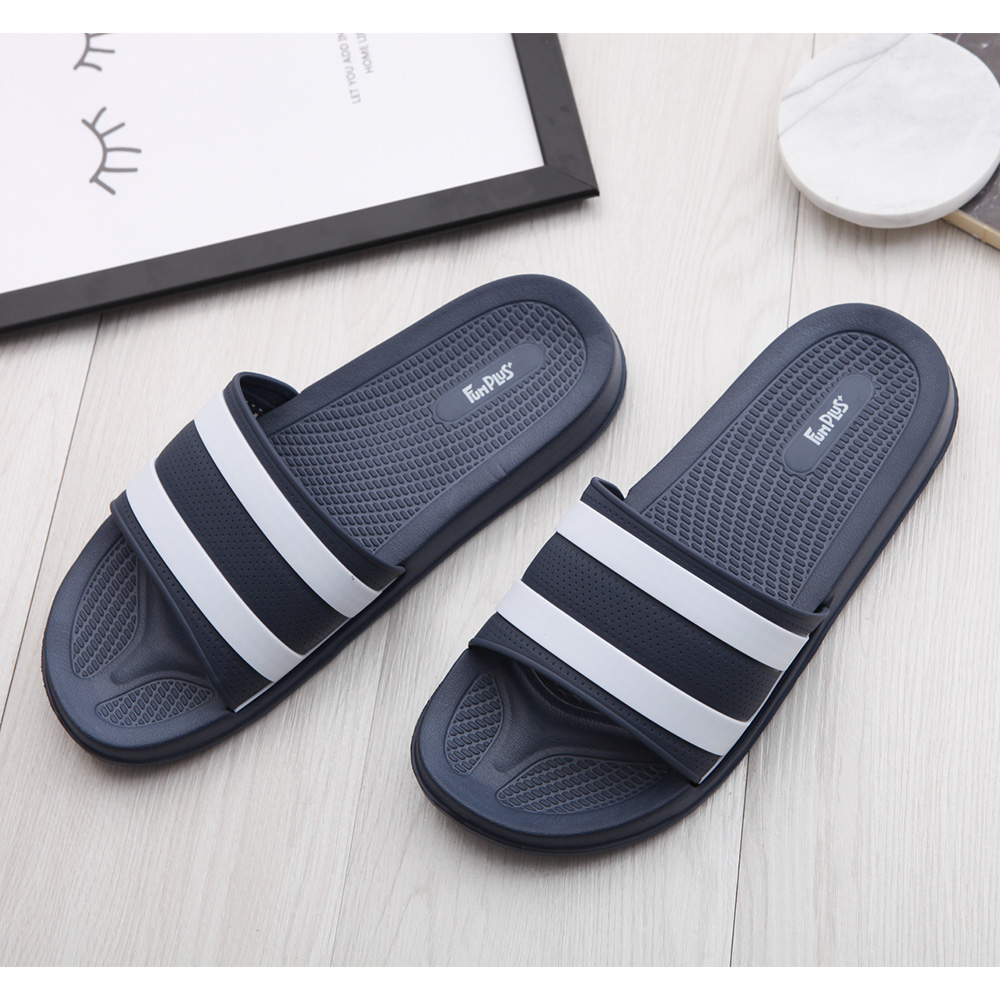 霧彩線條休閒拖鞋